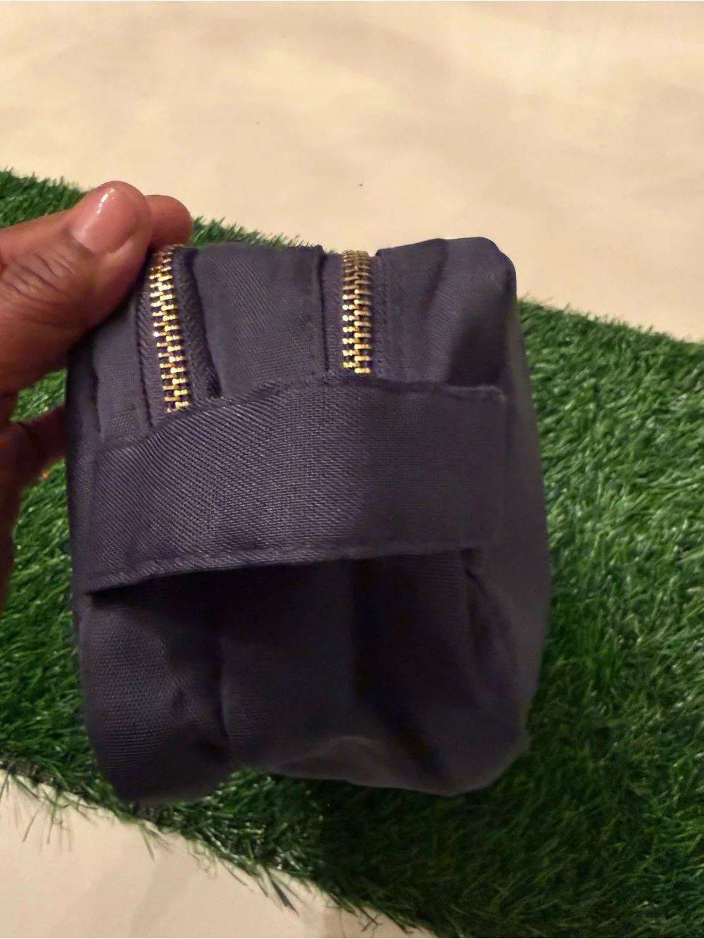 Dolce & Gabbana Navy and Gold The One Gentleman Travel Bag